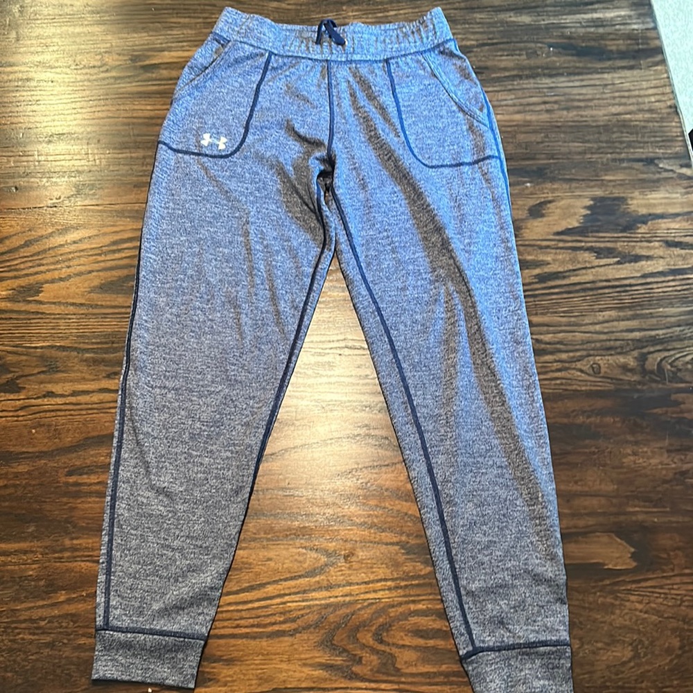 Under Armour blue stretch jogger, size small.